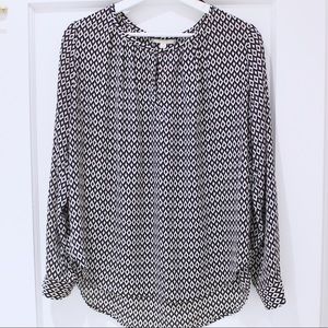 *PLEIONE* Diamond Print Blouse